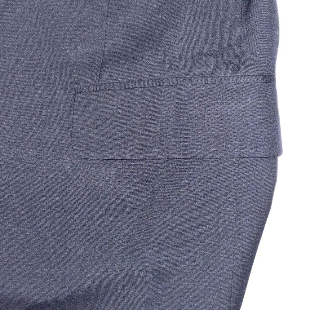 Savile Row 2 Button Blazer Men's Size 50R Navy Blue Pockets 100% Wool Jacket